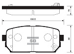 SP1197 SANGSIN BRAKE Колодки тормозные дисковые Kia Carens 2.0CVVTi/CRDi 06> SP1197