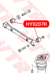 HY0207R VTR САЙЛЕНТБЛОК ПОПЕРЕЧНОЙ ТЯГИ ЗАДНЕЙ ПОДВЕСКИ, ВНУТРЕННИЙ