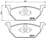 P85041 BREMBO Колодки торм.пер.