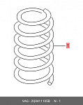 4082943 LESJOFORS ПРУЖИНА ПЕРЕДНЯЯ SEAT