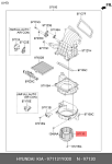 971131Y000 HYUNDAI / KIA ВЕНТИЛЯТОР ОТОПИТЕЛЯ САЛОНА 60ВТ