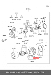 VBS0818 STARTVOLT Узел щеточный стартера для а/м Hyundai Accent II (ТаГАЗ) (99-) 1.5i (VBS 0818)