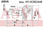 HYIX35CA48 ASVA ШРУС НАРУЖНЫЙ 25x64,4x30