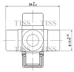 JTU0005S JUST DRIVE Крестовина рулевая 39.00x16.05 ST1639