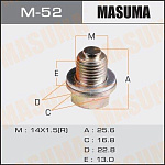 M52 MASUMA Болт слива масла. MITSUBISHI PAJERO 1982-1986 (4D55)
