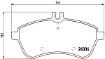 P50070 BREMBO Колодки тормозные дисковые передн. MERCEDES-BENZ (BBDC) C-CLASS (W204) 01/08-> / MERCEDES-BENZ C-CL.