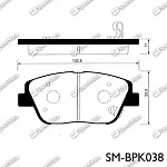 SMBPK038 SPEEDMATE Колодки HYUNDAI Sonata (YF) (2010-)(R16)/KIA Optima (TF)