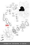 252124A700 HYUNDAI / KIA Ремень поликлиновый