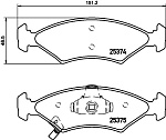 8DB355028891 HELLA Колодки тормозные дисковые