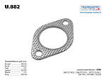 U882 AUTOPARTNER Прокладка выпускной системы