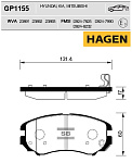 GP1155 SANGSIN BRAKE Колодки передние KIA SPORTAGE (JE) 06-, SOUL 09-, VENGA 10-, MAGENTIS 01- GP1155