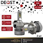 233001 DEQST 233001_Лампа светодиодная H4 LED Standart Line 12В 30Вт 6500K (к-т 2шт)