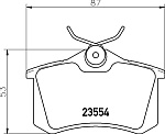 MDB1377 MINTEX Колодки тормозные задние VAG