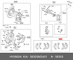 PLA003 PARTS-MALL Колодки торм.бар.HYUNDAI SONATA II/III 88-98/TRAJET 03-