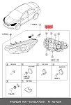 KACET13000R AUTOCOMPONENT Автозапчасть/Фара r kia cerato 13 линза