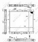 59049 NRF Радиатор двигателя