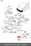 ZZXV40153 HESSA Оправа ПТФ KIA RIO 09-11 LH