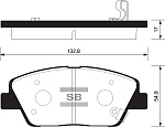 SP1397 SANGSIN BRAKE Колодки торм.дисковые Hi-Q KIA K5 15", OPTIMA 15" 11-.