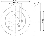 ND6002K NISSHINBO Диск тормозной. SONATA IV (EF); SONATA V (NF); TUCSON (JM); XG (XG); XG Stufenheck; SONATA (NF); SONATA (NFC); TUCSON Gelandewagen geschlossen; MAGENTIS (GD); MAGENTIS (MG); SPORTAGE (JE_, KM_); SPORTAGE Gelandewagen geschlossen