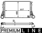 CI83000P MAHLE / KNECHT Интеркулер AUDI A3, SKODA OCTAVIA, VW GOLF/JETTA/PASSAT 1.9TDi/2.0TDi 03=>