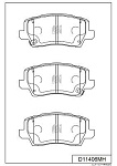 D11406MH KASHIYAMA Колодки торм.пер.