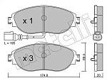 2209520 METELLI К-т дисков. тормоз. колодок