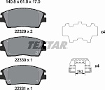 2232901 TEXTAR Колодки тормозные дисковые | перед |