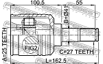 2211NS27LH FEBEST ШРУС внутренний левый