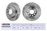 M2000520 MARSHALL Тормозной диск задн. Audi A3 (8P) 03-, Skoda Octavia II (A5) 04-, VW Caddy III 04- / Golf V, VI 03- () | зад прав/лев | LCV