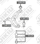 CB11001 JIKIU Пыльник опоры шаровой HYUNDAI SOLARIS CB11001