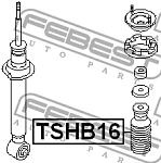TSHB16 FEBEST Пыльник амортизатора с отбойником