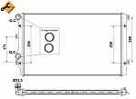 53406 NRF Радиатор двигателя (Al) VW Golf 1.9D 04- 53406