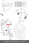 252872F000 HYUNDAI / KIA Ролик приводного ремня 25287-2F000