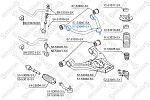 5753048SX STELLOX 57-53048-SX_рычаг верхний правый!\ KIA Sorento 02>