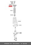 GA0023L CTR Опора амортизатора зад. L (старый арт. CMKH-20L)