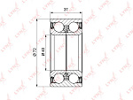 WB1058 LYNXAUTO Подшипник ступицы передний (37x40x72) подходит для VW Caddy II 1.4-1.6 95-04 / Golf II-III 1.0-2.9 >97 / Jetta II 1.3-1.8 >91 / Passat 1.6-2.8 >96 / Polo 1.6-1.9D 95-02 / Vento 1.4-2.0 91- WB-1058