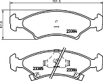 8DB355008241 HELLA Колодки тормозные дисковые