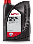 75W80GL51LORIGINAL PATRON Масло трансмиссионное. (полусинт.1л)-API GL-5, MIL MIL-L-2105 D