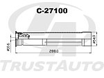 C27100 TRUSTAUTO Защитный комплект амортизатора (TA), C-27100