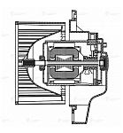 LFH0819 LUZAR Э/вентилятор отоп. для а/м KIA Soul II (13-) (LFh 0819)