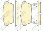 6134999 GIRLING Колодки тормозные HYUNDAI SANTA FE (CM) 2.2D 09-/KIA SORENTO (XM) 09- задние