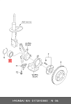 517201D000 HYUNDAI / KIA Подшипник ступицы HYUNDAI ix35 (10-),Santa Fe (00-),Sonata KIA Sportage передней OE