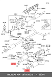 2876636010 HYUNDAI / KIA ПРОКЛАДКА ВЫХЛОПНОЙ ТРУБЫ