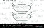 E500054 MILES Колодки тормозные передние (Смесь CERAMIC) AUDI A3 97>/VW G4/SKODA OCTAVIA 97>09 1.4/1 (TRW GDB1357) E500054