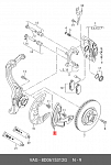 ZVZT158 ZZVF ЗАЩИТА ТОРМОЗНОГО ДИСКА ПЕРЕДНЕГО ПРАВОГО AUDI A6, ALLROAD QUATTRO (00-05), SKODA SUPERB (02-08), VW