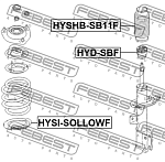 HYSHBSB11F FEBEST ПЫЛЬНИК ПЕРЕДНЕГО АМОРТИЗАТОРА