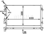 CR1559000S MAHLE / KNECHT Радиатор охлаждения