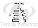 TACB7022 TRUSTAUTO Пыльник привода силиконовый (TA), TACB7022