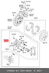 583112BA00 HYUNDAI / KIA Суппорт тормозной | зад прав |