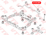 HY1413RP VTR Полиуретановая втулка стабилизатора передней подвески (d 22.8)